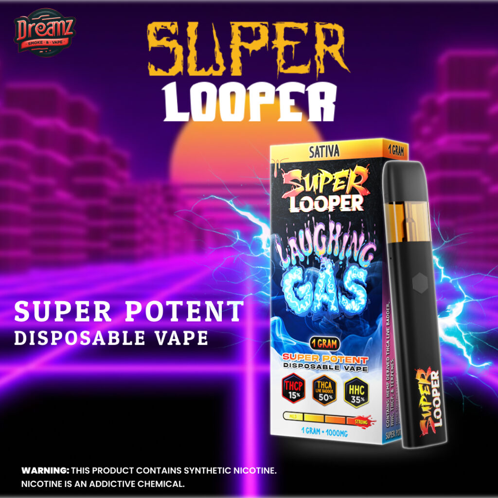 super looper |super potent disposable vape|Dreamz smoke shop | Sugar Land, TX,|Best smoke shop in Sugar Land, TX,|