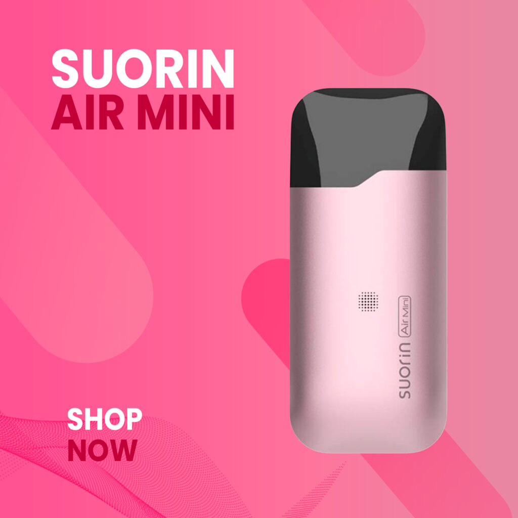 Suorin Air Mini displayed at Dreamz Smoke and Vape, the best vape shop near me, with its compact and sleek design.